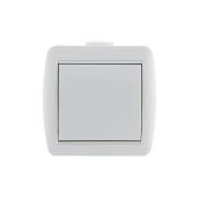 Выключатель 1-кл. ОП Nata 10А IP20 бел. LEZARD 710-0200-100