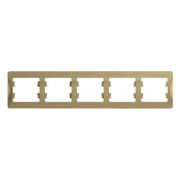 Рамка 5-м Glossa горизонт. титан SE GSL000405