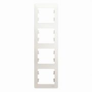 Рамка 4-м Glossa вертикал. перламутр SE GSL000608