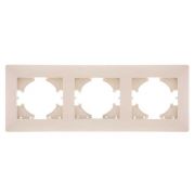 Рамка 3-м Bravo беж. GUSI С1030-003