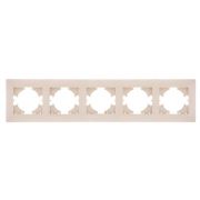 Рамка 5-м Bravo беж. GUSI С1050-003